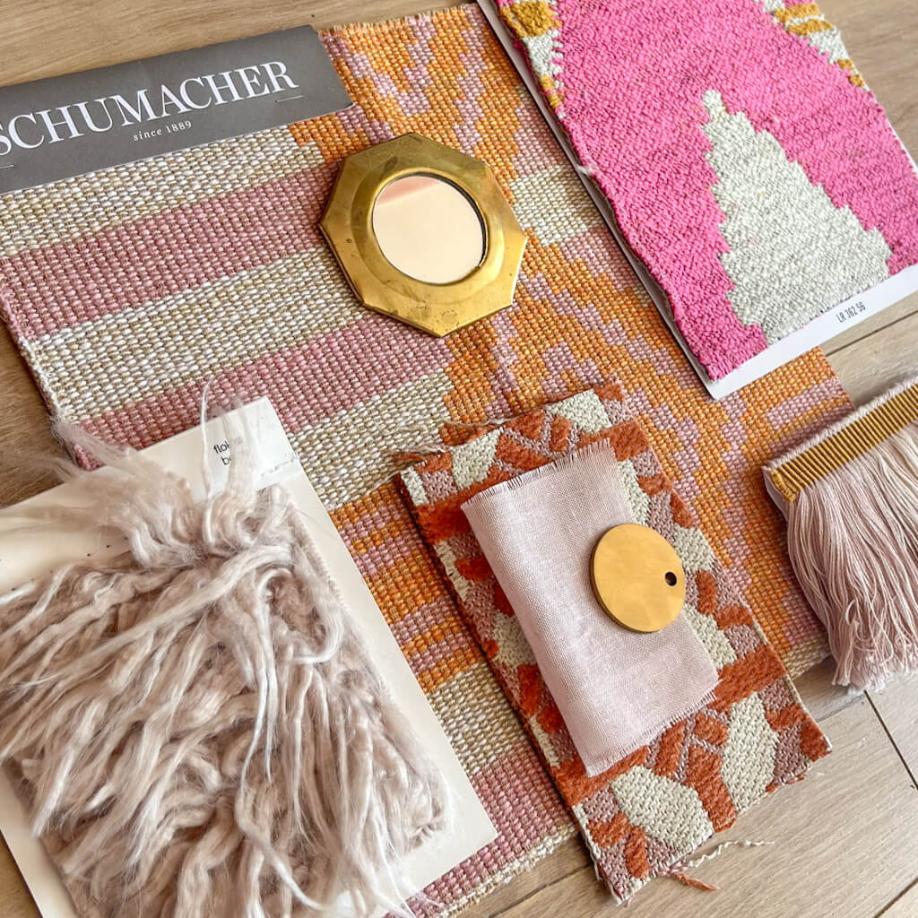 Moodboard voor interieur- en kleuradvies door interieurstylist Puck Styling in Amsterdam
