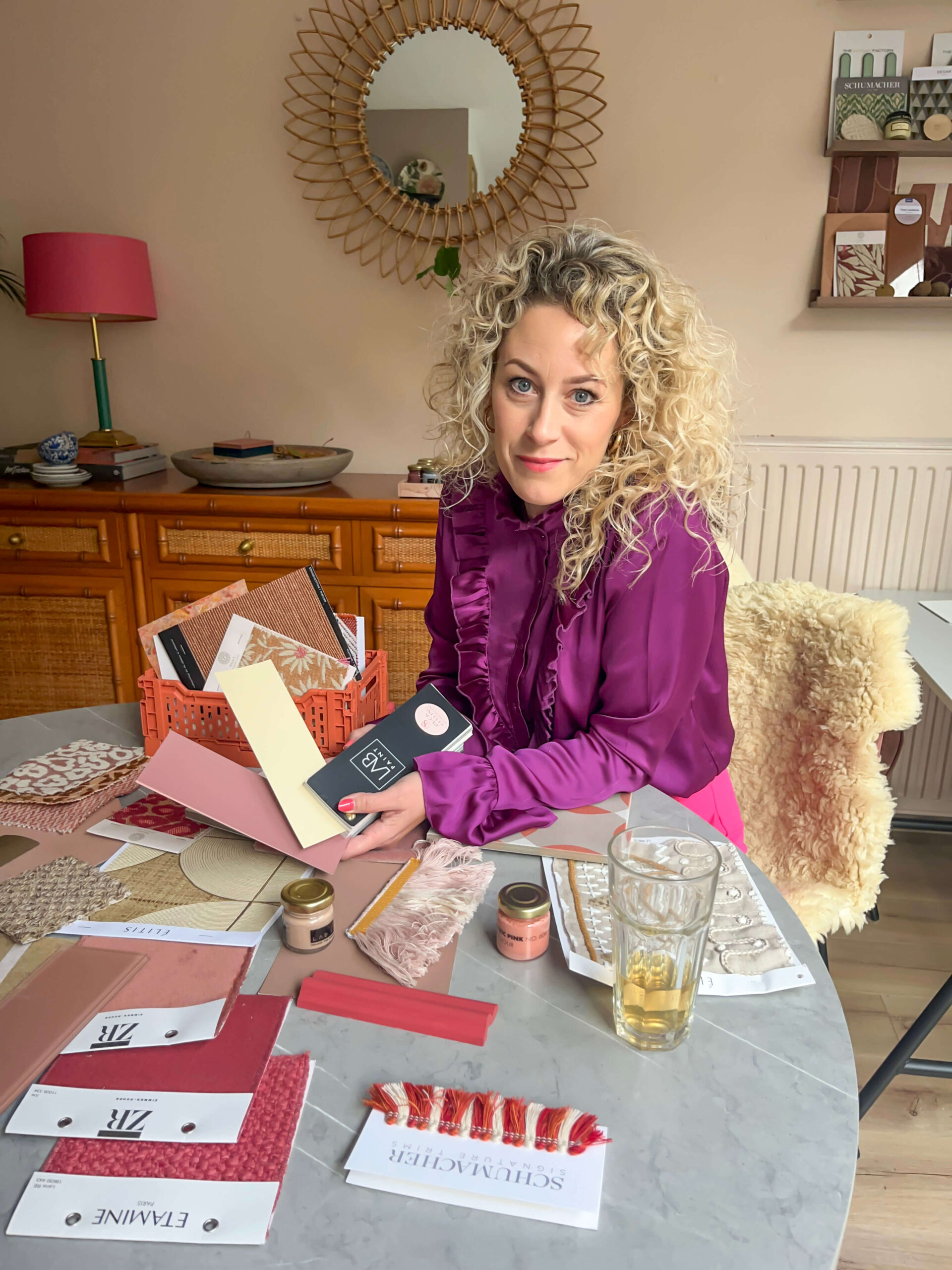 Kleurrijk moodboard voor interieuradvies door een interieurstyliste in Amsterdam