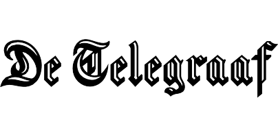 Logo van dagblad De Telegraaf, dat schreef over het werk van Puck Styling